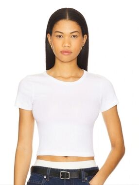 GRLFRND Baby Tee in White